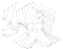 Front Axle Assembly Diagram and Parts List for 71201 7900001-7999999 - 1997 Toro Lawn Tractor