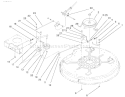 Pulley & Belt Assembly (32" Cutting Unit) Diagram and Parts List for 71201 7900001-7999999 - 1997 Toro Lawn Tractor
