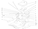 Seat Assembly Diagram and Parts List for 71201 7900001-7999999 - 1997 Toro Lawn Tractor