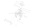 Steering Assembly Diagram and Parts List for 71201 7900001-7999999 - 1997 Toro Lawn Tractor