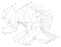Front Axle Assembly Diagram and Parts List for 71201 8900001-8999999 - 1998 Toro Lawn Tractor