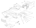 Hood Assembly Diagram and Parts List for 71201 8900001-8999999 - 1998 Toro Lawn Tractor