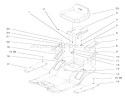 Seat Assembly Diagram and Parts List for 71201 8900001-8999999 - 1998 Toro Lawn Tractor
