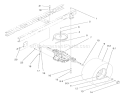 Transaxle Assembly Diagram and Parts List for 71201 8900001-8999999 - 1998 Toro Lawn Tractor