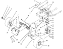 Front Axle Assembly Diagram and Parts List for 71202 4900001-4999999 - 1994 Toro Lawn Tractor