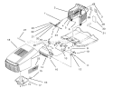 Hood Assembly Diagram and Parts List for 71202 5900001-5999999 - 1995 Toro Lawn Tractor
