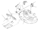 Cable & Cover Assembly (38" Cutting Unit) Diagram and Parts List for 71202 5900001-5999999 - 1995 Toro Lawn Tractor