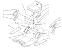 Seat Assembly Diagram and Parts List for 71202 5900001-5999999 - 1995 Toro Lawn Tractor