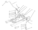 Shift Assembly Diagram and Parts List for 71202 5900001-5999999 - 1995 Toro Lawn Tractor