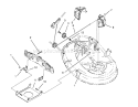 Cable & Cover Assembly (38" Cutting Unit) Diagram and Parts List for 71181 3900001-3999999 - 1993 Toro Lawn Tractor