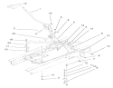 Shift Assembly Diagram and Parts List for 71205 6900001-6999999 - 1996 Toro Lawn Tractor
