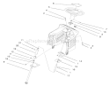 Steering Assembly Diagram and Parts List for 71205 6900001-6999999 - 1996 Toro Lawn Tractor