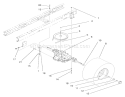 Transaxle Assembly Diagram and Parts List for 71205 6900001-6999999 - 1996 Toro Lawn Tractor