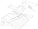 Frame Assembly Diagram and Parts List for 71208 7900001-7999999 - 1997 Toro Lawn Tractor