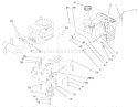 Gas Tank & Engine Pulley Assembly Diagram and Parts List for 71208 7900001-7999999 - 1997 Toro Lawn Tractor