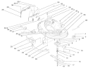 Deck Assembly (38" Cutting Unit) Diagram and Parts List for 71208 7900001-7999999 - 1997 Toro Lawn Tractor