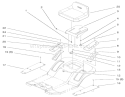 Seat Assembly Diagram and Parts List for 71208 7900001-7999999 - 1997 Toro Lawn Tractor