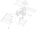 Steering Assembly Diagram and Parts List for 71208 7900001-7999999 - 1997 Toro Lawn Tractor