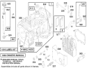 Engine Briggs & Stratton Model 28m707-0127-01 Diagram and Parts List for 71208 7900001-7999999 - 1997 Toro Lawn Tractor