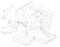 Front Axle Assembly Diagram and Parts List for 71185 8900001-8999999 - 1998 Toro Lawn Tractor
