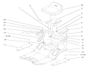 Seat Assembly Diagram and Parts List for 71185 8900001-8999999 - 1998 Toro Lawn Tractor