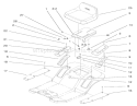 Rear Body & Seat Assembly Diagram and Parts List for 71209 200000001-200999999 - 2000 Toro Lawn Tractor