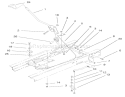 Shifting Components Assembly Diagram and Parts List for 71209 200000001-200999999 - 2000 Toro Lawn Tractor