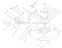 32" Deck Blade Drive & Braking Components Assembly Diagram and Parts List for 71209 210000001-210999999 - 2001 Toro Lawn Tractor
