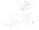 Engine System Components Assembly Diagram and Parts List for 71209 210000001-210999999 - 2001 Toro Lawn Tractor