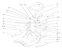 Rear Body & Seat Assembly Diagram and Parts List for 71209 220010001-220999999 - 2002 Toro Lawn Tractor
