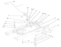 Shifting Components Assembly Diagram and Parts List for 71209 220010001-220999999 - 2002 Toro Lawn Tractor