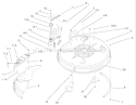 32" Deck Components Assembly Diagram and Parts List for 71209 220010001-220999999 - 2002 Toro Lawn Tractor