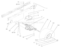 5 Speed Transaxle Assembly Diagram and Parts List for 71209 220010001-220999999 - 2002 Toro Lawn Tractor