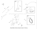 Governor Assembly Engine Briggs and Stratton Model 28M707-1125-E1 Diagram and Parts List for 71209 230000001-230999999 - 2003 Toro Lawn Tractor