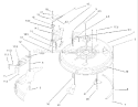 32in DeckComponent Assembly Diagram and Parts List for 71209 240000001-240999999 - 2004 Toro Lawn Tractor