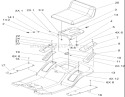 Rear Body and Seat Assembly Diagram and Parts List for 71209 250005001-250999999 - 2005 Toro Lawn Tractor