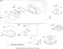 Blower Housing Assembly Briggs and Stratton 219907-0170-E1 Diagram and Parts List for 71209 250005001-250999999 - 2005 Toro Lawn Tractor