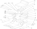 Rear Body and Seat Assembly Diagram and Parts List for 71209 260000001-260999999 - 2006 Toro Lawn Tractor