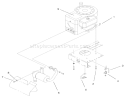 Engine System Components Assembly Diagram and Parts List for 71209 9900001-9999999 - 1999 Toro Lawn Tractor