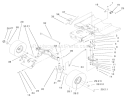 Steering Components Assembly Diagram and Parts List for 71212 200000001-200999999 - 2000 Toro Lawn Tractor