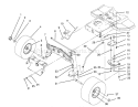 Front Axle Assembly Diagram and Parts List for 71191 4900001-4999999 - 1994 Toro Lawn Tractor