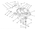 Housing & Spindle Assembly (38" Cutting Unit) (model No. 71213 Only) Diagram and Parts List for 71213 4900001-4999999 - 1994 Toro Lawn Tractor