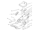 Seat Assembly Diagram and Parts List for 71191 4900001-4999999 - 1994 Toro Lawn Tractor