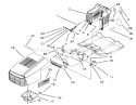 Hood Assembly Diagram and Parts List for 71191 5900001-5910000 - 1995 Toro Lawn Tractor