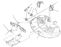 Cable & Cover Assembly (38" Cutting Unit) Diagram and Parts List for 71191 5900001-5910000 - 1995 Toro Lawn Tractor