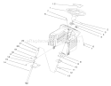 Steering Assembly Diagram and Parts List for 71215 7900001-7999999 - 1997 Toro Lawn Tractor