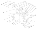 Deck Assembly (38" Cutting Unit) Diagram and Parts List for 71215 8900001-8999999 - 1998 Toro Lawn Tractor