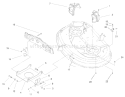 Suspension Assembly (38" Cutting Unit) Diagram and Parts List for 71215 8900001-8999999 - 1998 Toro Lawn Tractor