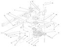 Transaxle Assembly Diagram and Parts List for 71215 8900001-8999999 - 1998 Toro Lawn Tractor
