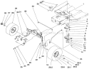 Front Axle Assembly Diagram and Parts List for 71216 59000001-59999999 - 1995 Toro Lawn Tractor